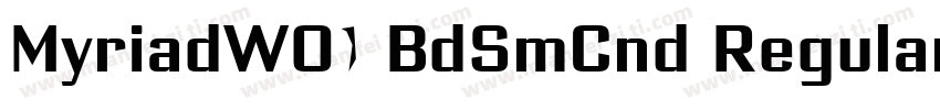 MyriadW01 BdSmCnd Regular字体转换